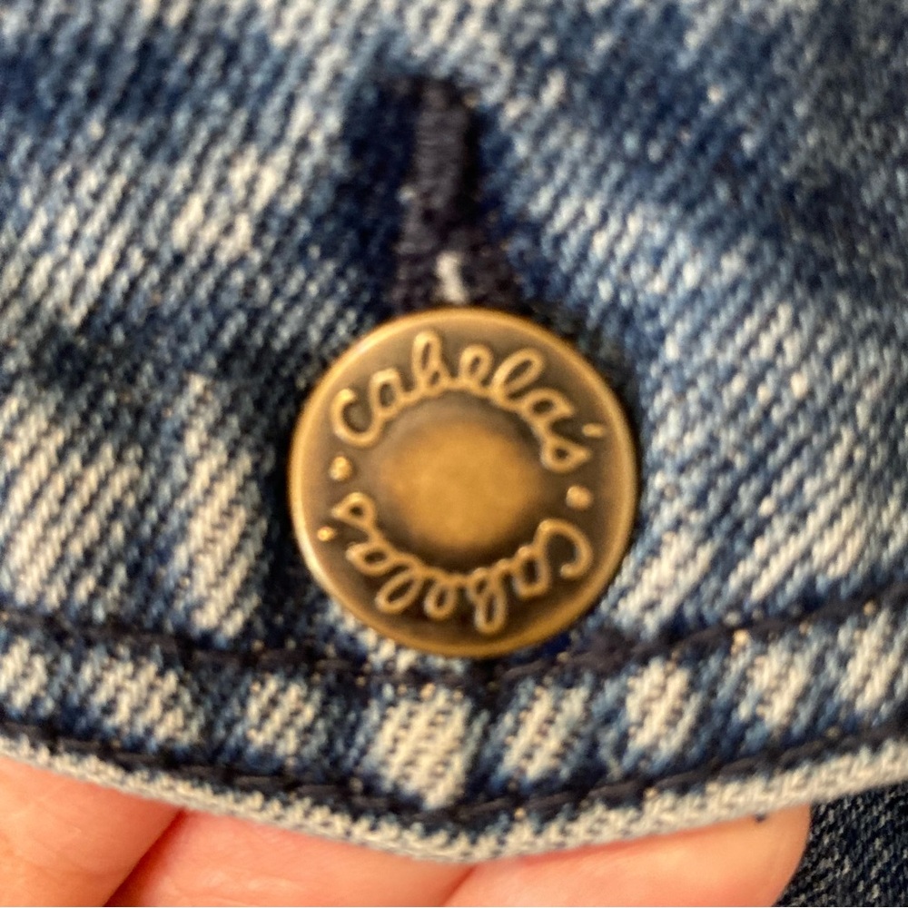 Cabela's  Blue Jean Denim Vest Women’s Size Large - Picture 5 of 15